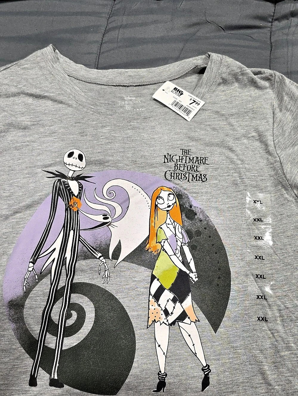 Disney The Nightmare Before Christmas Jack and Sally Graphic T-Shirt & Sally